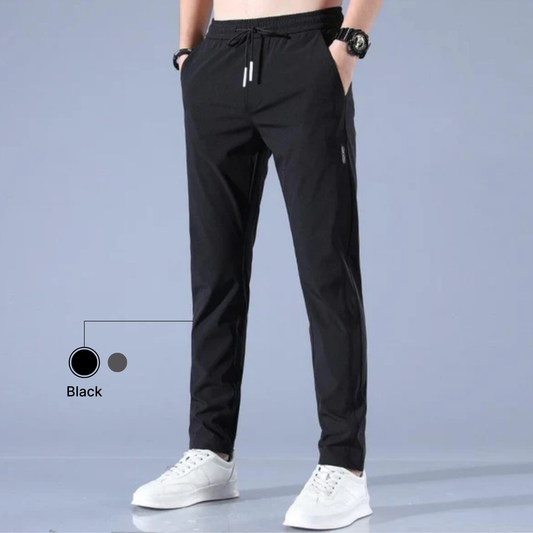 Men's Lycra Daily Wear Track Pants - Combo of 2, Black + Grey