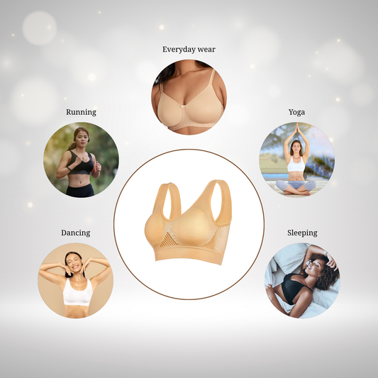 Women's Multicolor Air Bra – Combo of 3, Free Size