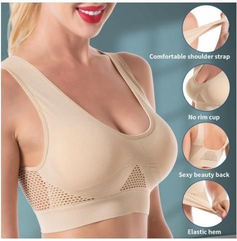 Women's Multicolor Air Bra – Combo of 3, Free Size